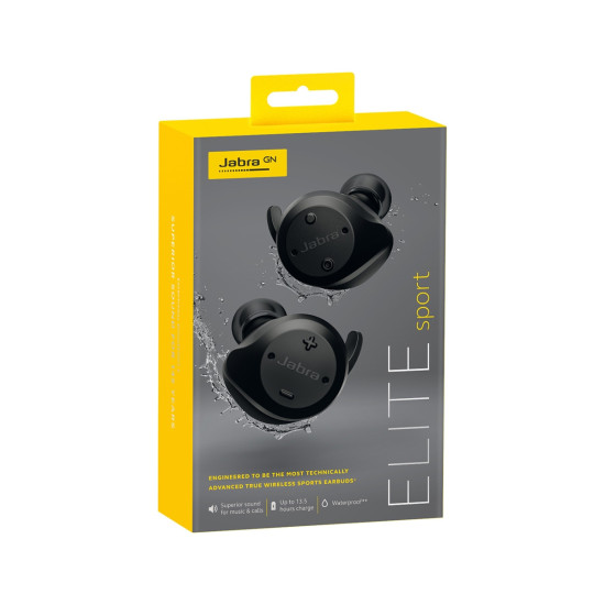 AURICULARES INALAMBRICOS JABRA ELITE SPORT NEGRO Auriculares AURICULARES INALAMBRICOS JABRA ELITE SPORT NEGRO Auriculares