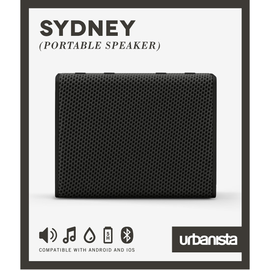 ALTAVOZ PORTATIL URBANISTA SYDNEY BLUETOOTH NEGRO Altavoces ALTAVOZ PORTATIL URBANISTA SYDNEY BLUETOOTH NEGRO Altavoces