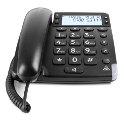 TELEFONO FIJO DORO MAGNA BLACK NEGRO