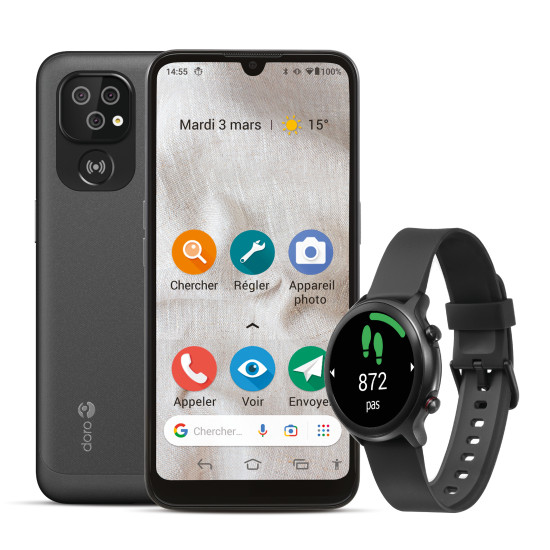 BUNDLE DORO SMARTPHONE 8100 + SMARTWATCH Smartphones