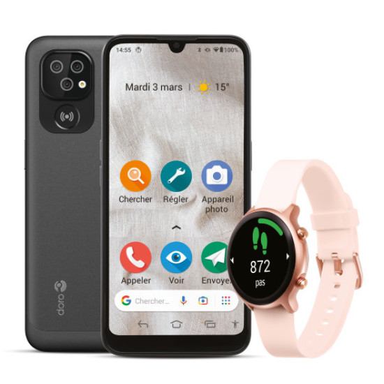 BUNDLE DORO SMARTPHONE 8100 + SMARTWATCH Smartphones