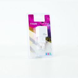 CARGADOR PARED TOOQ DOBLE USB - C +