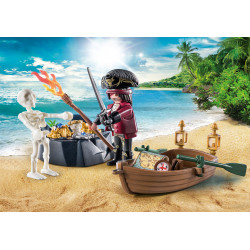 PLAYMOBIL STARTER PACK PIRATA CON BOTE