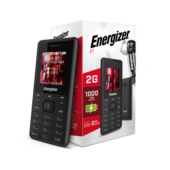TELEFONO MOVIL ENERGIZER E3 2G 1.77 PULGADAS Móviles básicos TELEFONO MOVIL ENERGIZER E3 2G 1.77 PULGADAS Móviles básicos