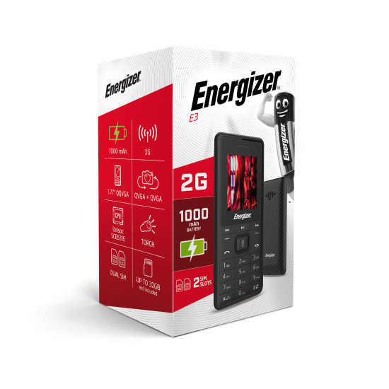 TELEFONO MOVIL ENERGIZER E3 2G 1.77 PULGADAS Móviles básicos TELEFONO MOVIL ENERGIZER E3 2G 1.77 PULGADAS Móviles básicos