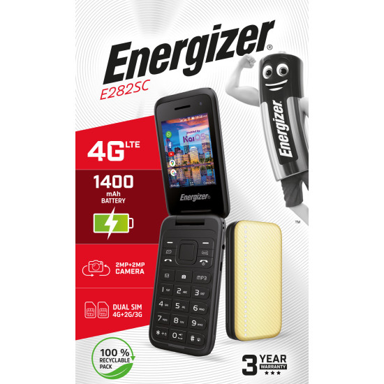 TELEFONO MOVIL ENERGIZER E282SCD 4G 2.8 PULGADAS Móviles básicos TELEFONO MOVIL ENERGIZER E282SCD 4G 2.8 PULGADAS Móviles básicos