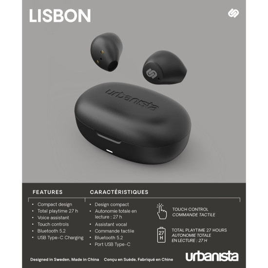 AURICULARES URBANISTA TRUE WIRELESS INALAMBRICOS LISBON Auriculares AURICULARES URBANISTA TRUE WIRELESS INALAMBRICOS LISBON Auriculares