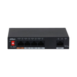 SWITCH DAHUA DH - PFS3005 - 4ET - 60 POE 5 PUERTOS