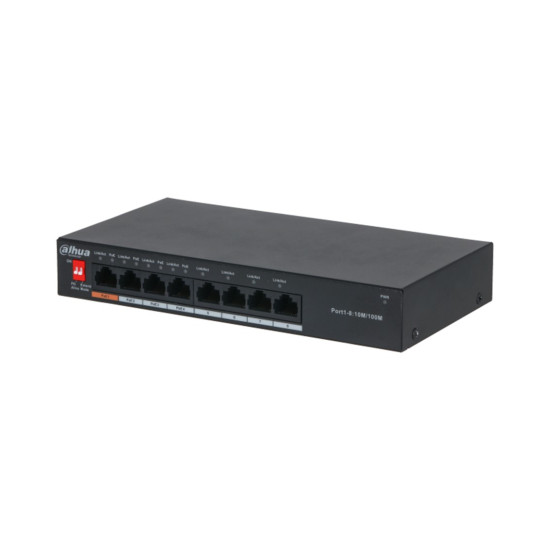 SWITCH DAHUA DH - PFS3008 - 8ET - 60 POE 8 PUERTOS Switch SWITCH DAHUA DH - PFS3008 - 8ET - 60 POE 8 PUERTOS Switch