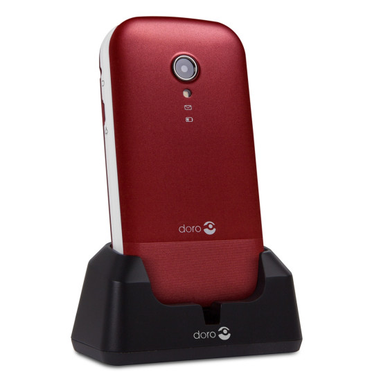 TELEFONO MOVIL DORO 2404 RED WHITE Móviles básicos