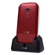 TELEFONO MOVIL DORO 2404 RED WHITE Móviles básicos