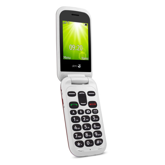 TELEFONO MOVIL DORO 2404 RED WHITE Móviles básicos