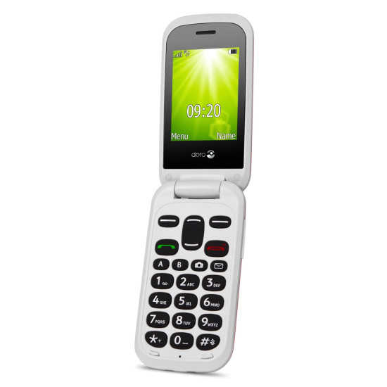 TELEFONO MOVIL DORO 2404 RED WHITE Móviles básicos