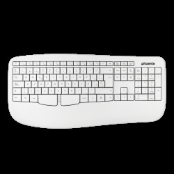 PHOENIX K201 TECLADO ERGONÓMICO INALÁMBRICO 2.4GHZ