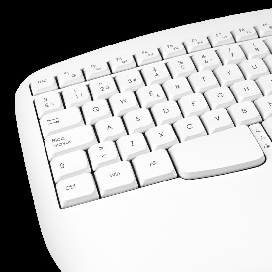 PHOENIX K201 TECLADO ERGONÓMICO INALÁMBRICO 2.4GHZ Teclados PHOENIX K201 TECLADO ERGONÓMICO INALÁMBRICO 2.4GHZ Teclados