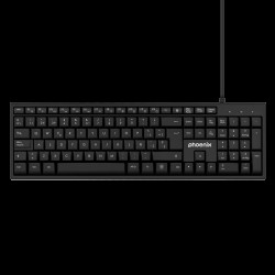 PHOENIX K100 TECLADO MULTIMEDIA USB NEGRO