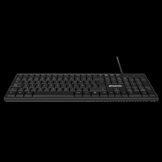 PHOENIX K100 TECLADO MULTIMEDIA USB NEGRO Teclados PHOENIX K100 TECLADO MULTIMEDIA USB NEGRO Teclados