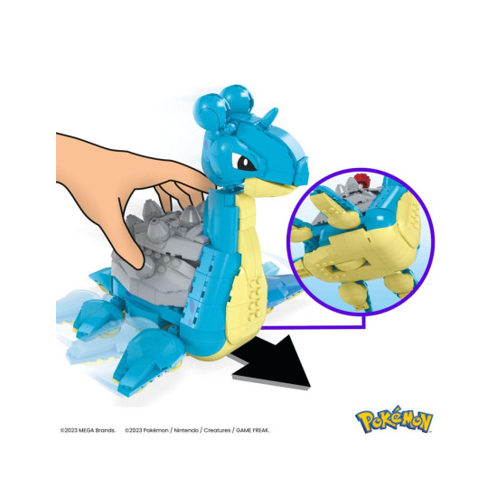 FIGURA MATTEL MEGA CONSTRUX POKEMON LAPRAS Figuras