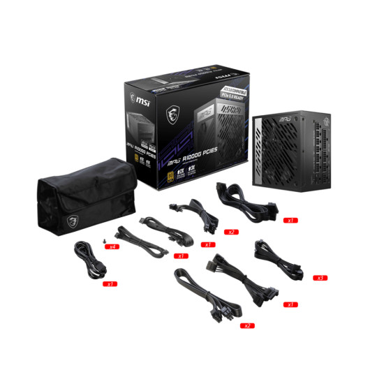 FUENTE ALIMENTACION ATX 1000W MSI MPG Fuentes de alimentación FUENTE ALIMENTACION ATX 1000W MSI MPG Fuentes de alimentación