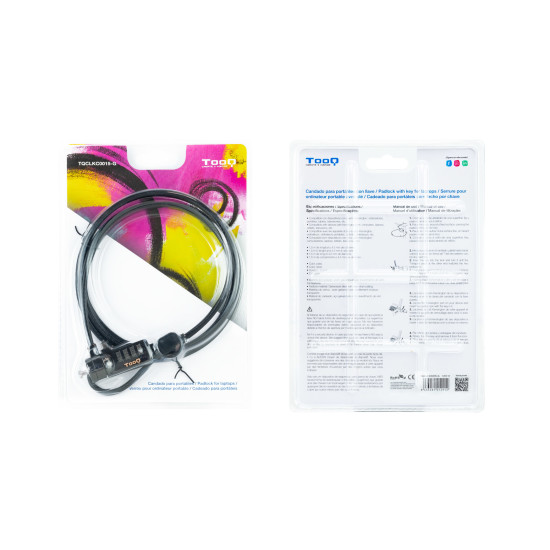 CABLE TOOQ SEGURIDAD COMBINACION PORTATILES 1.5M Accesorios de portátiles CABLE TOOQ SEGURIDAD COMBINACION PORTATILES 1.5M Accesorios de portátiles