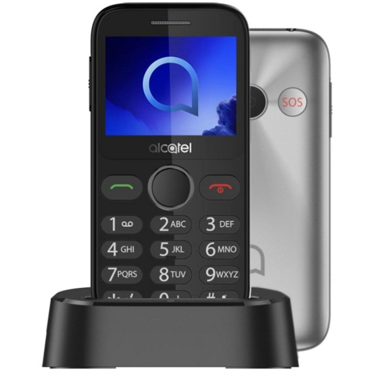 TELEFONO MOVIL ALCATEL 2020X PLATA 2.4PULGADAS Teléfonos móviles