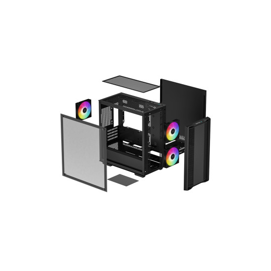 CAJA ORDENADOR GAMING DEEPCOOL CC360 NEGRO Cajas CAJA ORDENADOR GAMING DEEPCOOL CC360 NEGRO Cajas
