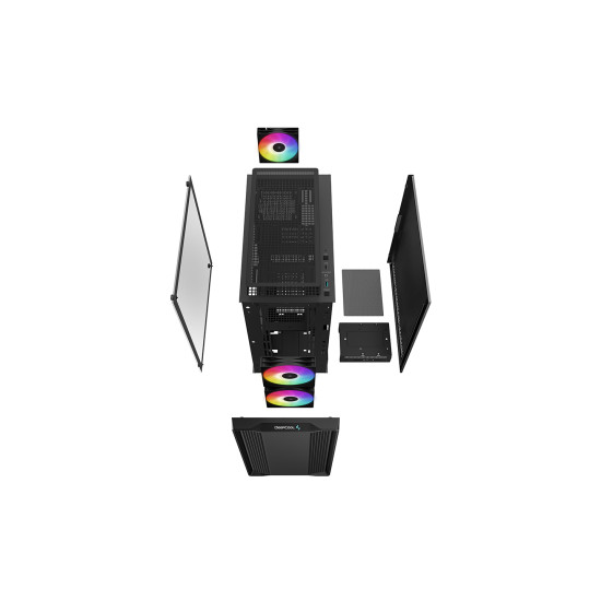 CAJA ORDENADOR GAMING DEEPCOOL CC360 NEGRO Cajas CAJA ORDENADOR GAMING DEEPCOOL CC360 NEGRO Cajas