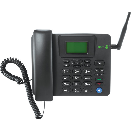 TELEFONO FIJO DORO 4100H 4G BLACK Teléfonos fijos