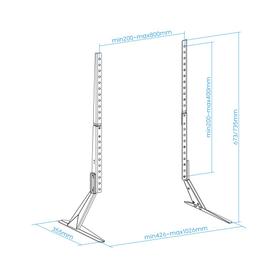 SOPORTE MESA TOOQ PANTALLAS 23 PULGADAS - 75 PULGADAS Soportes monitores tv SOPORTE MESA TOOQ PANTALLAS 23 PULGADAS - 75 PULGADAS Soportes monitores tv