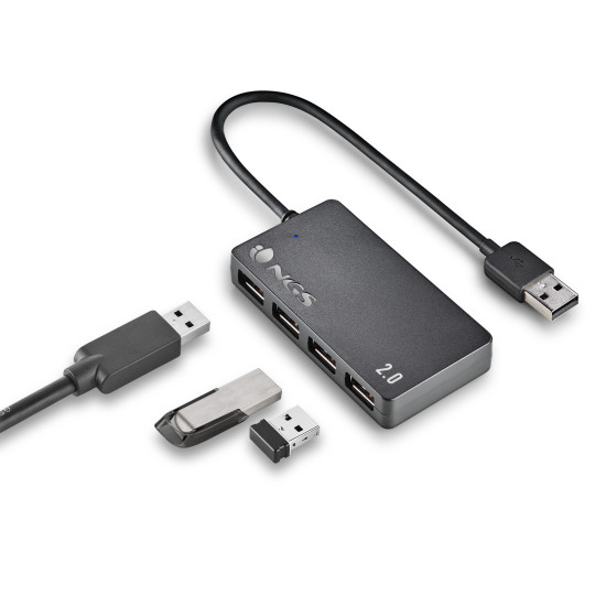 HUB 4 PUERTOS USB 2.0 NGS Dockings y hubs HUB 4 PUERTOS USB 2.0 NGS Dockings y hubs