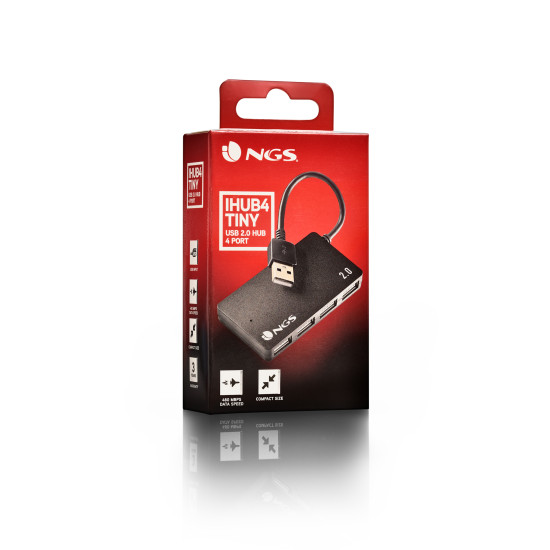 HUB 4 PUERTOS USB 2.0 NGS Dockings y hubs HUB 4 PUERTOS USB 2.0 NGS Dockings y hubs