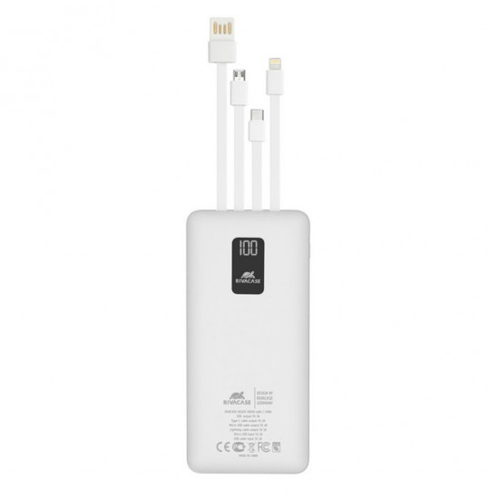 POWERBANK RIVACASE VA2210 10000MAH BLANCO Powerbanks