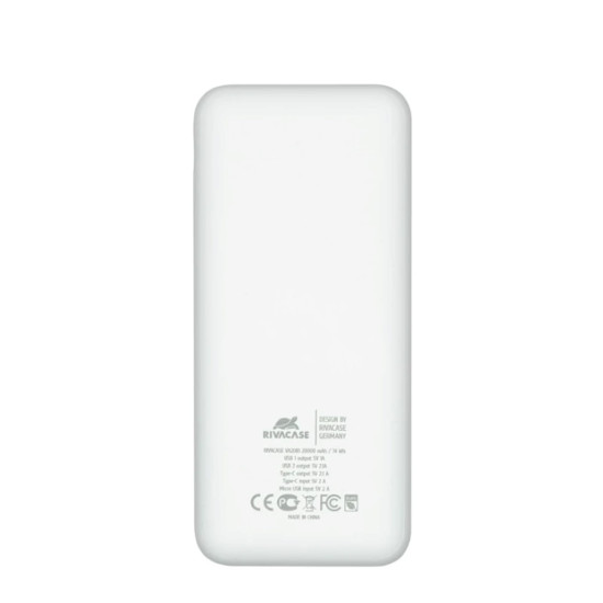 POWERBANK RIVACASE VA2081 20000MAH BLANCO Powerbanks POWERBANK RIVACASE VA2081 20000MAH BLANCO Powerbanks