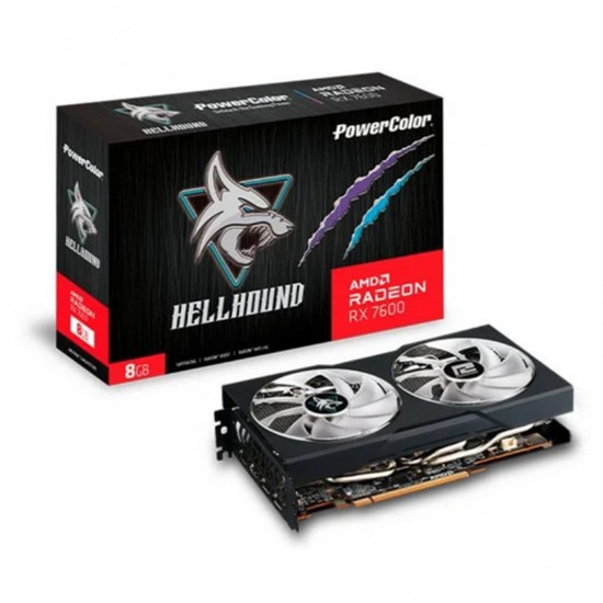 TARJETA GRAFICA POWERCOLOR RX 7600 HELLHOUND Tarjetas gráficas