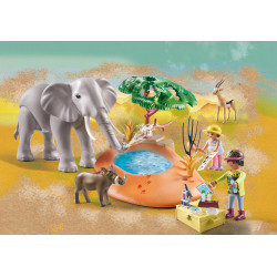 PLAYMOBIL WILTOPIA ELEFANTE EN LA CHARCA