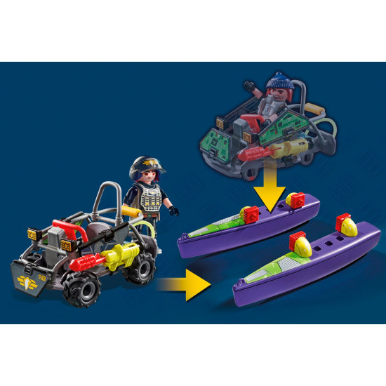PLAYMOBIL FUERZAS ESPECIALES QUAD MULTITERRENO Playmobils PLAYMOBIL FUERZAS ESPECIALES QUAD MULTITERRENO Playmobils