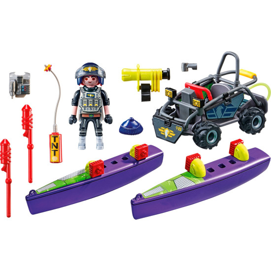 PLAYMOBIL FUERZAS ESPECIALES QUAD MULTITERRENO Playmobils PLAYMOBIL FUERZAS ESPECIALES QUAD MULTITERRENO Playmobils