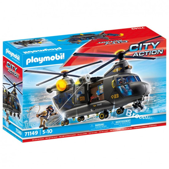 PLAYMOBIL FUERZAS ESPECIALES HELICÓPTERO BANANA Playmobils PLAYMOBIL FUERZAS ESPECIALES HELICÓPTERO BANANA Playmobils