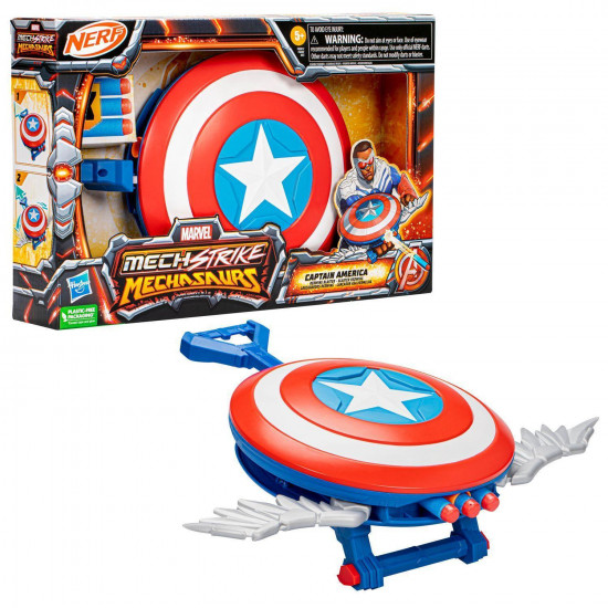 LANZADOR HASBRO NERF MARVEL MECH STRIKE Juguetes