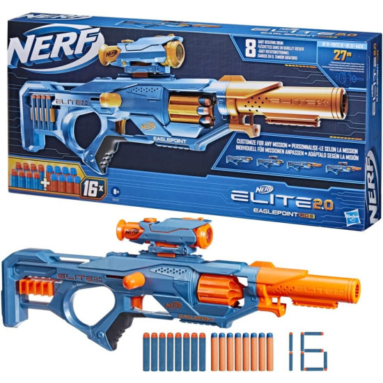 LANZADOR HASBRO NERF ELITE 2.0 EAGLEPOINT Juguetes LANZADOR HASBRO NERF ELITE 2.0 EAGLEPOINT Juguetes