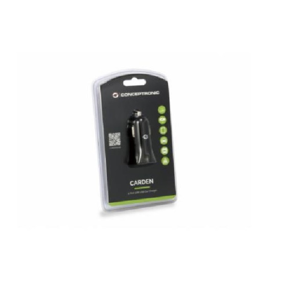 CARGADOR COCHE CONCEPTRONIC CARDEN03B 2 PUERTOS Cargadores para móviles CARGADOR COCHE CONCEPTRONIC CARDEN03B 2 PUERTOS Cargadores para móviles