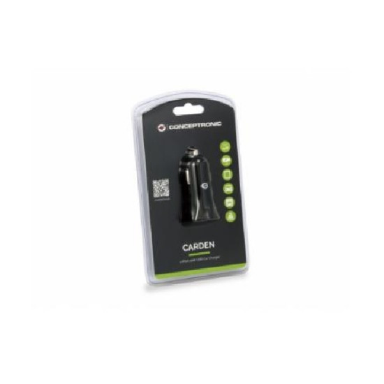 CARGADOR COCHE CONCEPTRONIC CARDEN04B 2 PUERTOS Cargadores para móviles CARGADOR COCHE CONCEPTRONIC CARDEN04B 2 PUERTOS Cargadores para móviles