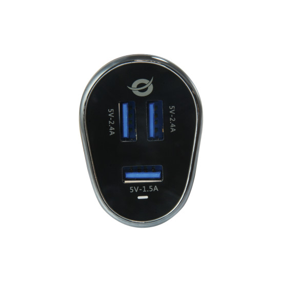 CARGADOR COCHE CONCEPTRONIC CARDEN06B 3 PUERTOS Cargadores para móviles CARGADOR COCHE CONCEPTRONIC CARDEN06B 3 PUERTOS Cargadores para móviles