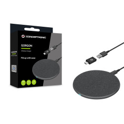 CARGADOR INALAMBRICO CARGA RAPIDA CONCEPTRONIC GORGON03G