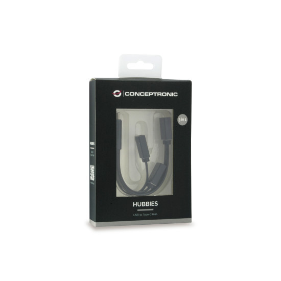 HUB USB TIPO C CONCEPTRONIC HUBBIES01B Dockings y hubs HUB USB TIPO C CONCEPTRONIC HUBBIES01B Dockings y hubs