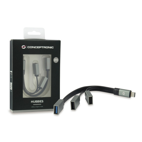 HUB USB TIPO C CONCEPTRONIC HUBBIES01G Dockings y hubs HUB USB TIPO C CONCEPTRONIC HUBBIES01G Dockings y hubs