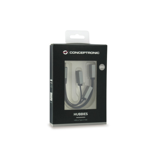 HUB USB TIPO C CONCEPTRONIC HUBBIES01G Dockings y hubs HUB USB TIPO C CONCEPTRONIC HUBBIES01G Dockings y hubs
