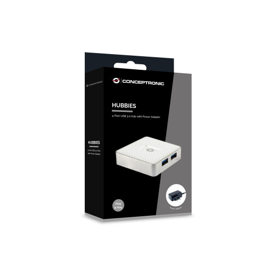 HUB USB 3.0 CONCEPTRONIC HUBBIES03W 4 Dockings y hubs HUB USB 3.0 CONCEPTRONIC HUBBIES03W 4 Dockings y hubs