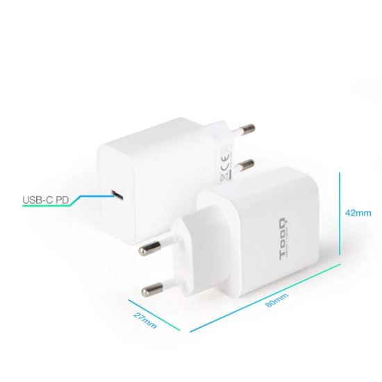 CARGADOR TOOQ 20W USB TIPO C Baterías y cargadores portátiles