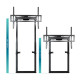 SOPORTE SUELO TOOQ FIJO ELECTRICO TITAN Soportes monitores  tv